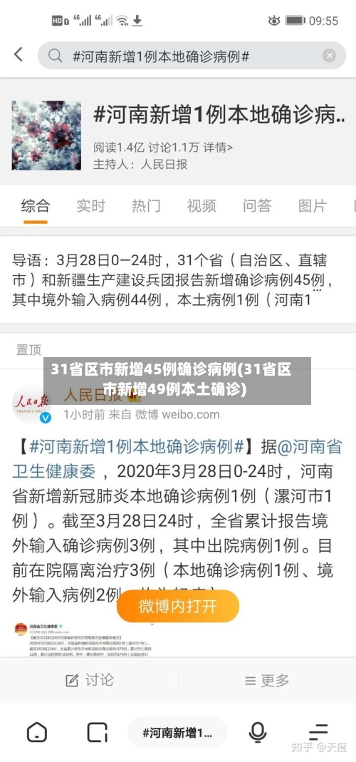 31省区市新增45例确诊病例(31省区市新增49例本土确诊)