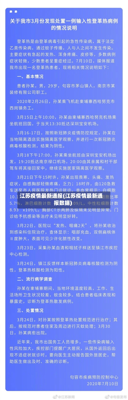 江苏疫情最新通报(江苏疫情最新通报数据)
