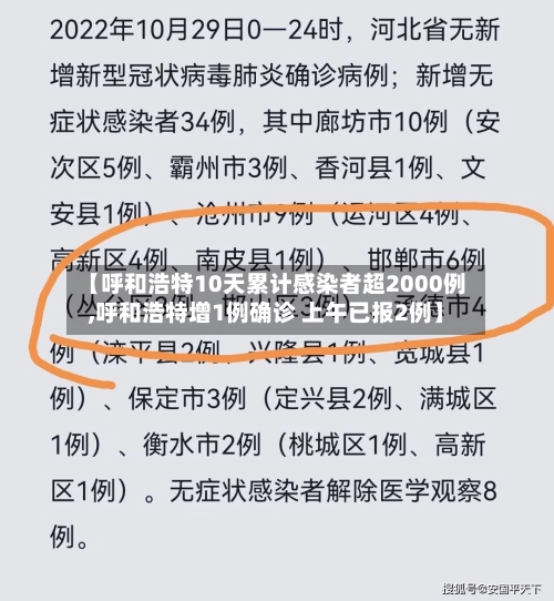 【呼和浩特10天累计感染者超2000例,呼和浩特增1例确诊 上午已报2例】-第2张图片