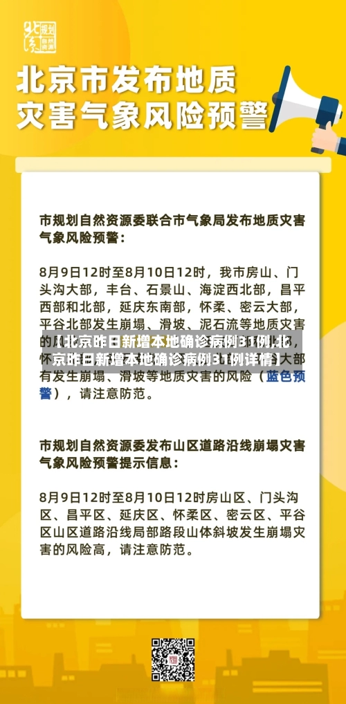 【北京昨日新增本地确诊病例31例,北京昨日新增本地确诊病例31例详情】
