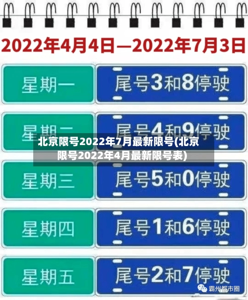 北京限号2022年7月最新限号(北京限号2022年4月最新限号表)-第2张图片
