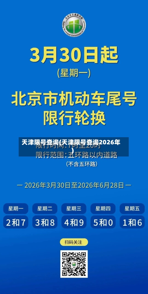 天津限号查询(天津限号查询2026年)