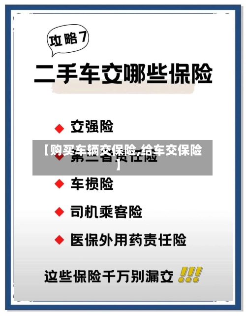 【购买车辆交保险,给车交保险】-第2张图片