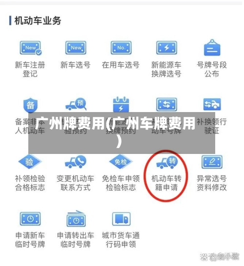 广州牌费用(广州车牌费用)-第2张图片