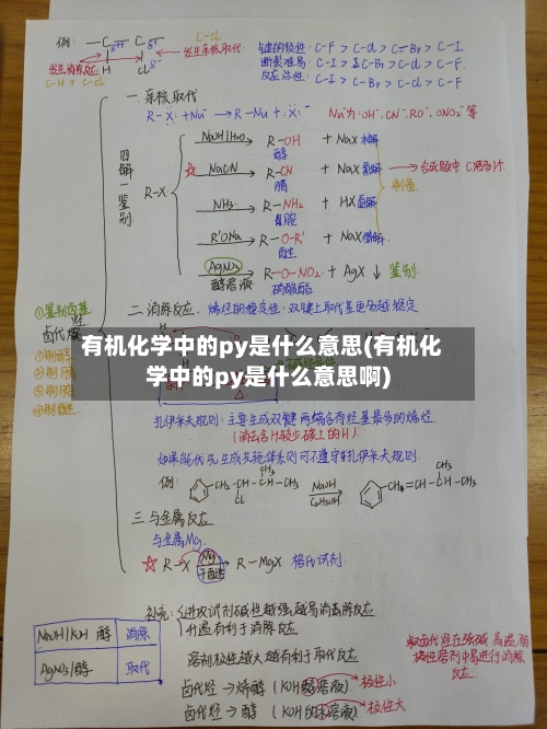 有机化学中的py是什么意思(有机化学中的py是什么意思啊)-第2张图片