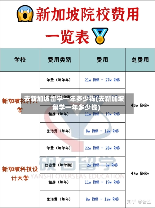 去新加坡留学一年多少钱(去新加坡留学一年多少钱)-第2张图片