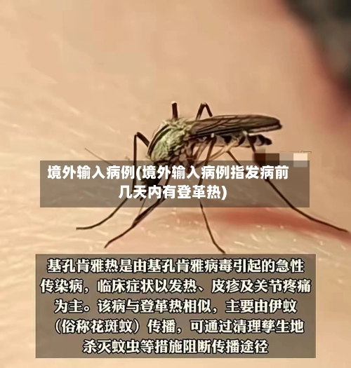 境外输入病例(境外输入病例指发病前几天内有登革热)