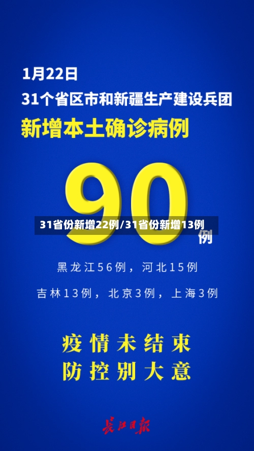 31省份新增22例/31省份新增13例