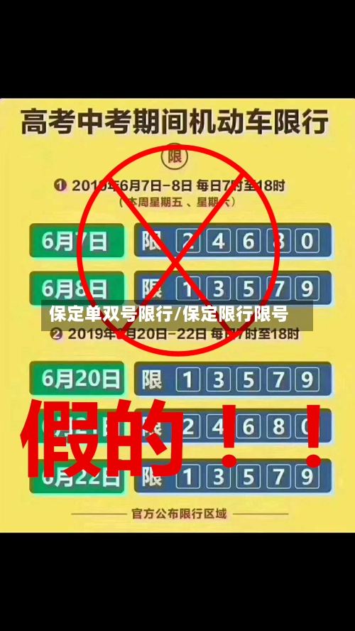 保定单双号限行/保定限行限号-第2张图片