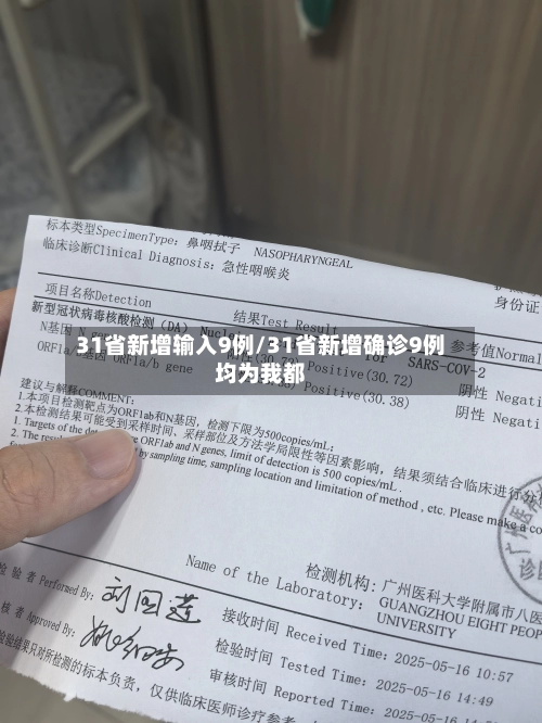 31省新增输入9例/31省新增确诊9例均为我都