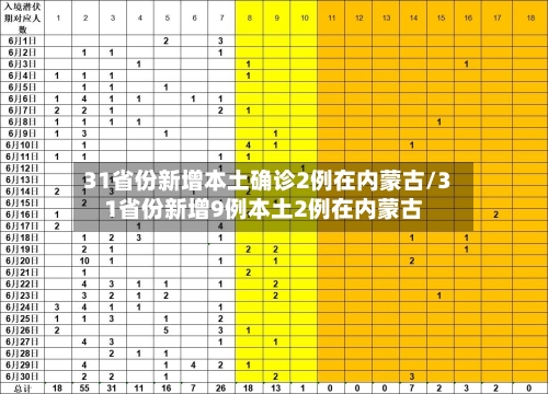 31省份新增本土确诊2例在内蒙古/31省份新增9例本土2例在内蒙古