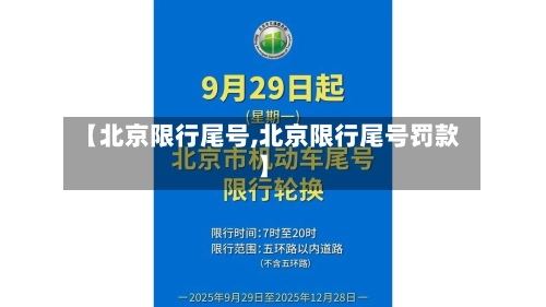 【北京限行尾号,北京限行尾号罚款】-第3张图片