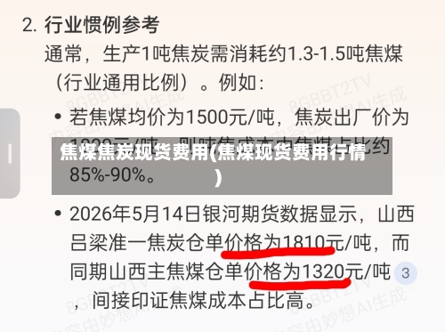 焦煤焦炭现货费用(焦煤现货费用行情)