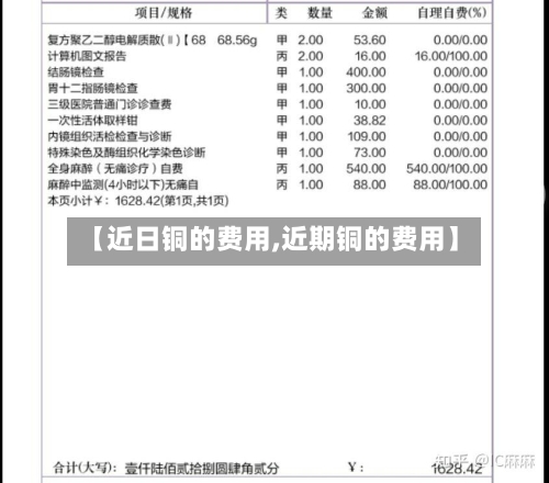 【近日铜的费用,近期铜的费用】-第2张图片